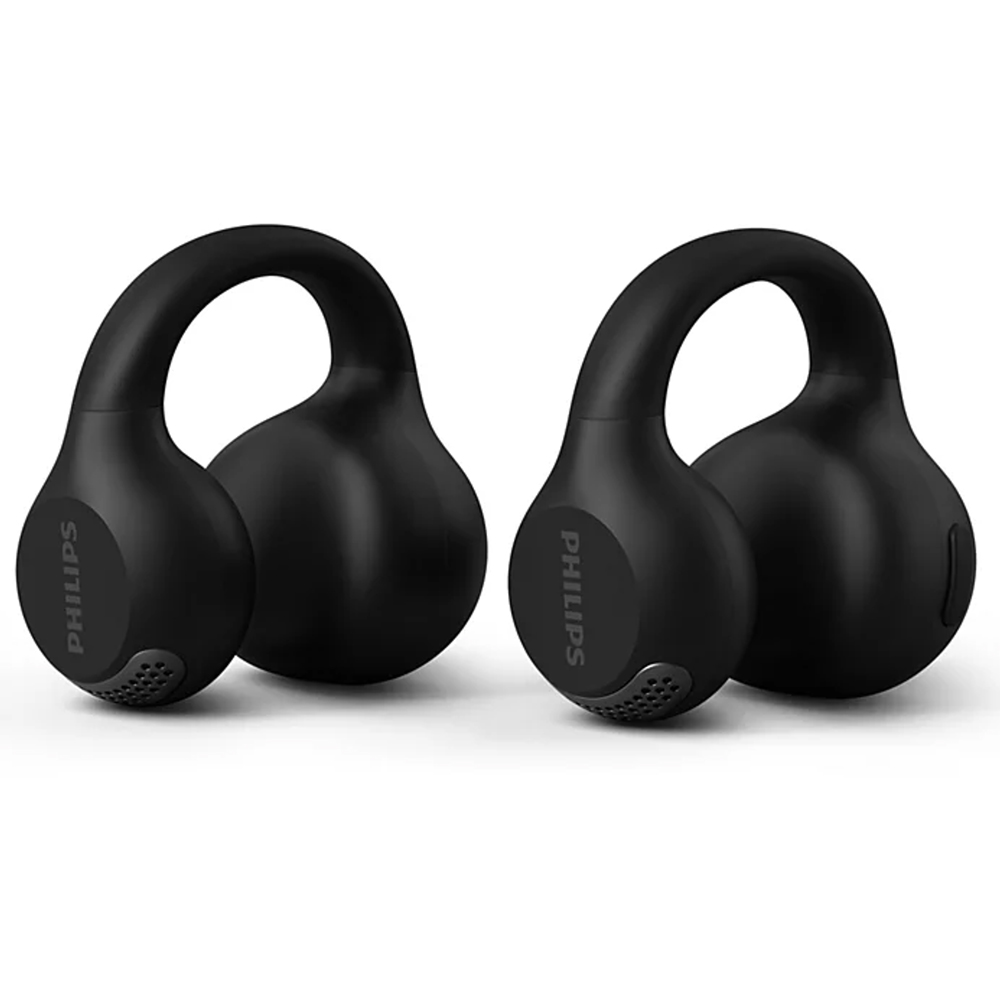 Philips TAQ2000 Black Ear Cuff Style True Wireless Open Ear Multipoint Earbuds Image 3