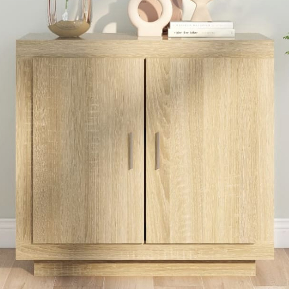vidaXL 2 Door Sonoma Oak Sideboard Image 1
