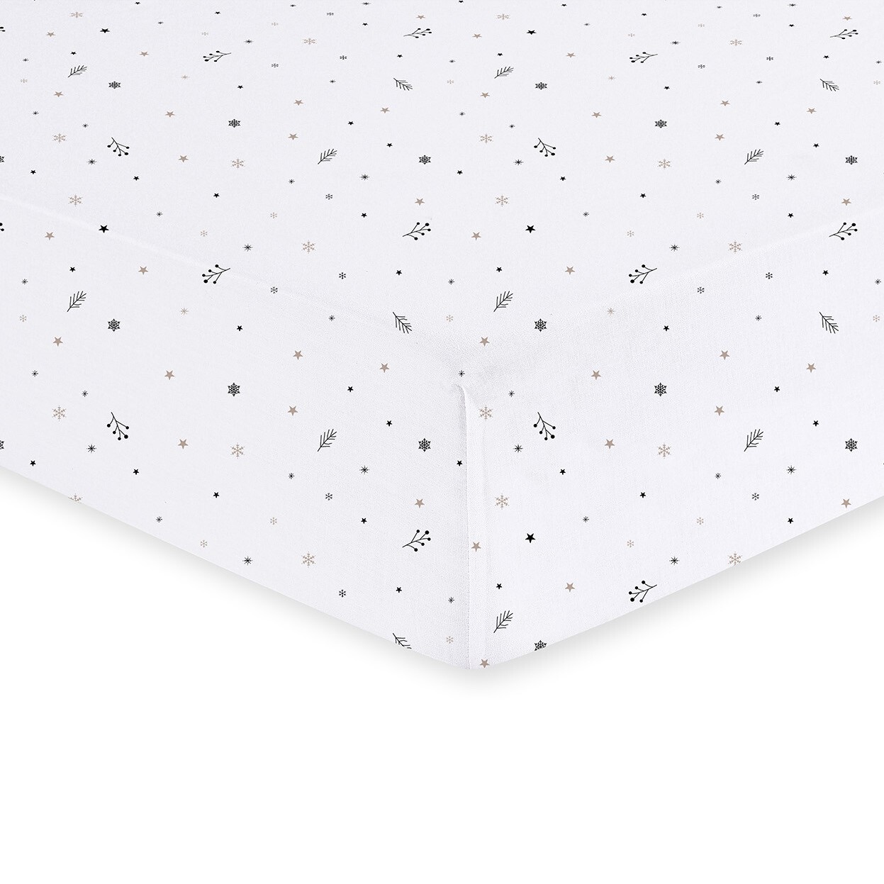 Winter Forest Fitted Sheet - White / Single Image