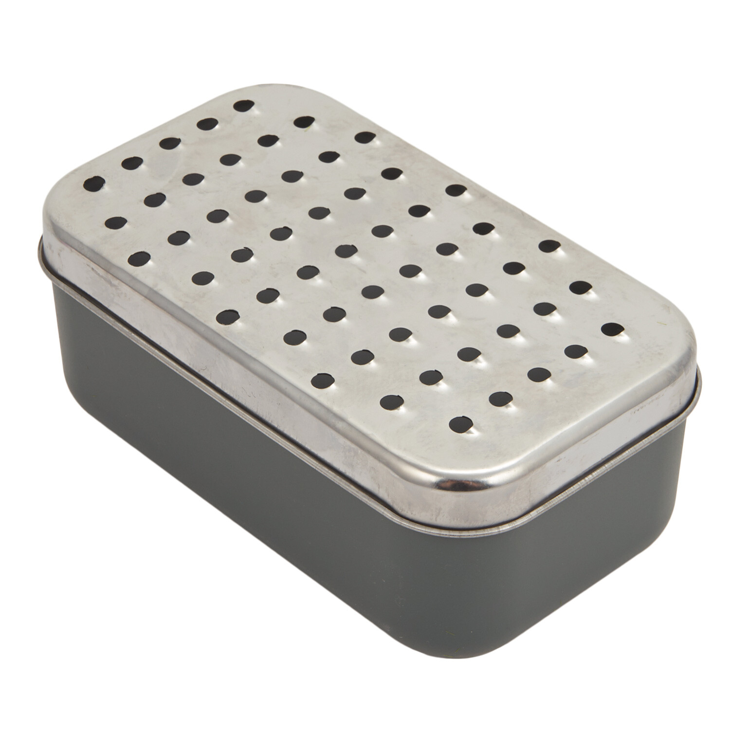 Grater with Plastic Container - Grey Image 3