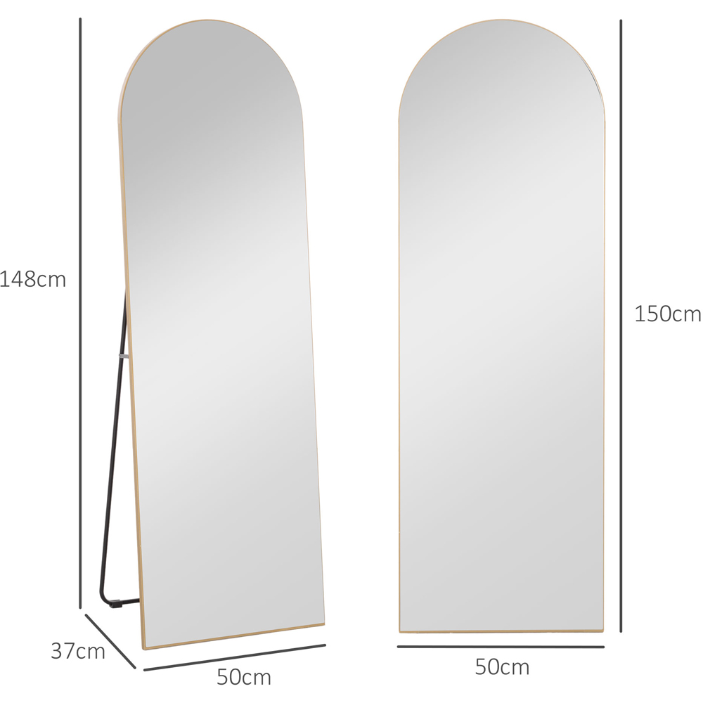 Portland Gold Tone Full Length Mirror 50 x 150cm Image 9
