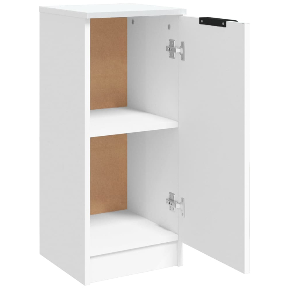 vidaXL Single Door White Sideboard Image 7