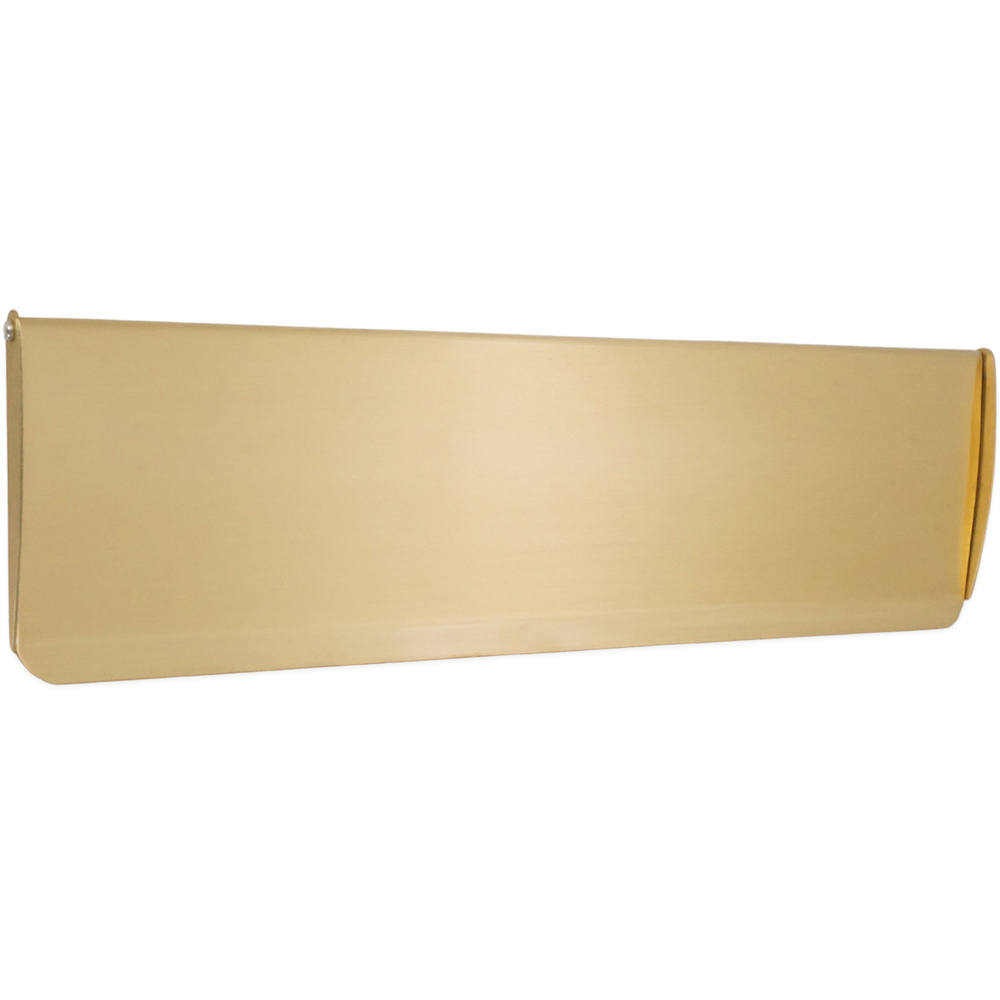 Spira Brass Satin Brass Small Letter Tidy Flap 275 x 80mm Image 1