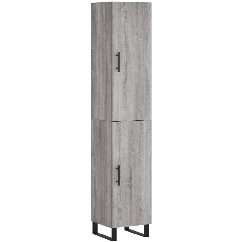 vidaXL 2 Door Grey Sonoma Highboard Image 2