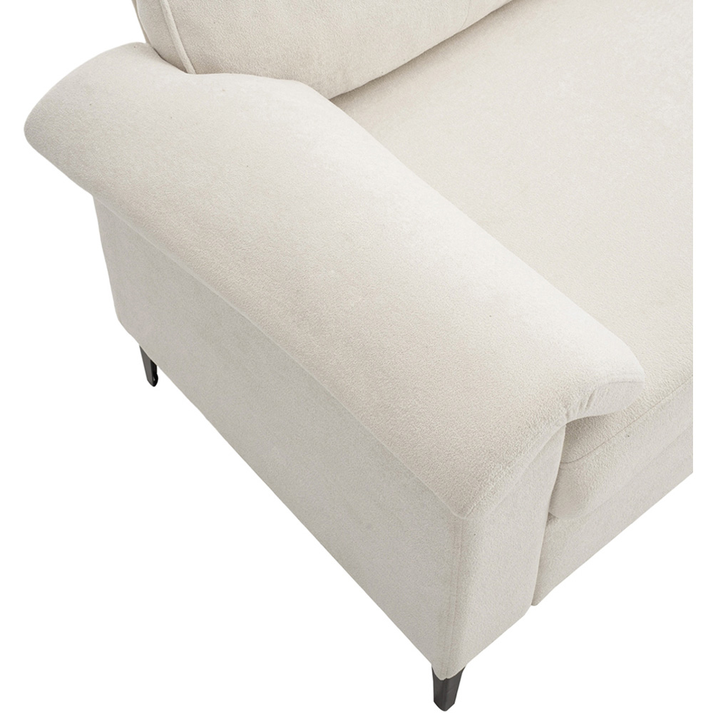 Living and Home 2 Seater White Chenille Sofa Image 6