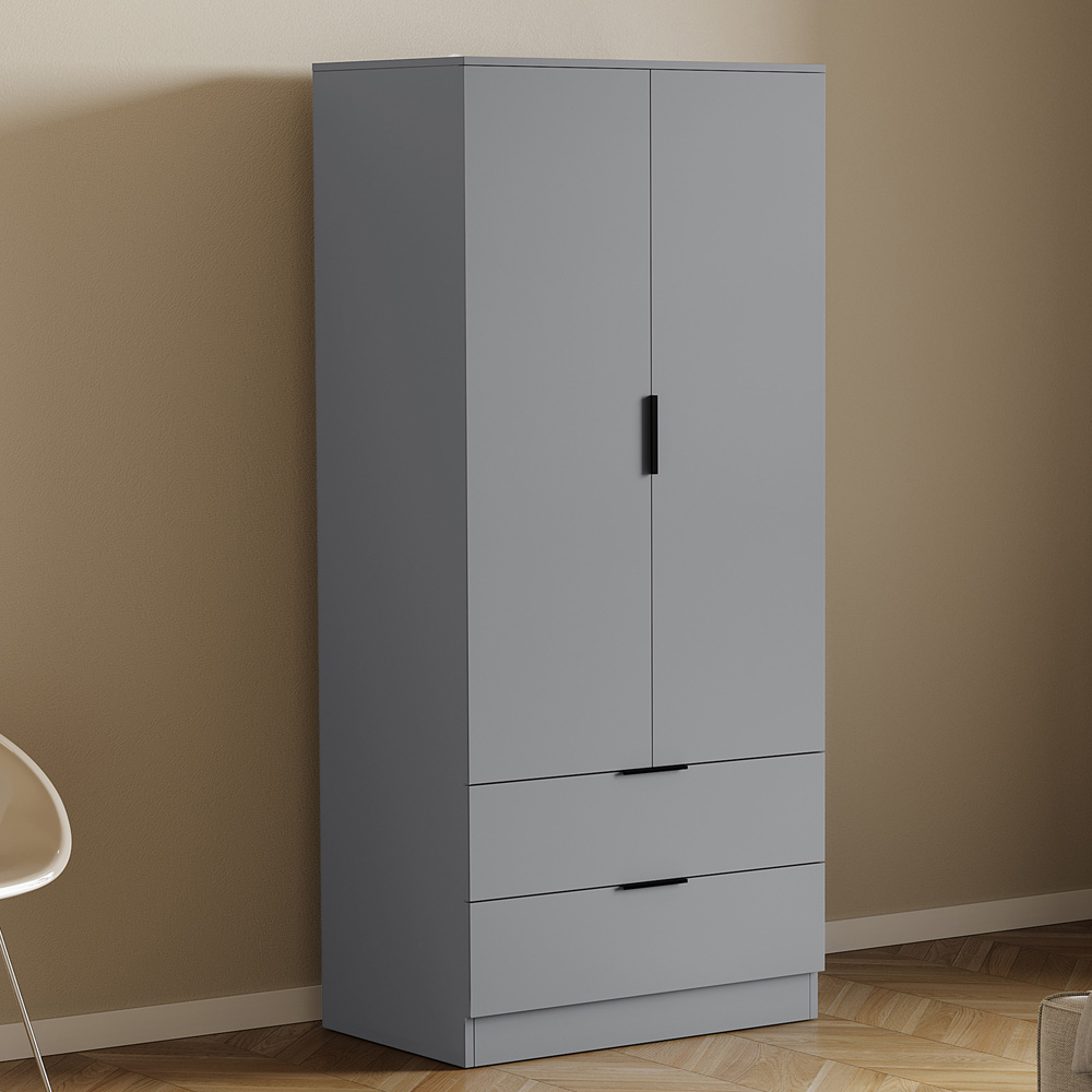 VIDA DESIGNS Trega Grey 4 Piece Bedroom Furniture Set Image 4