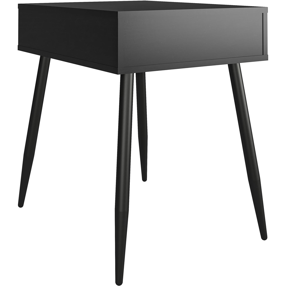 Dorel Copley Single Drawer Black Oak End Table Image 5