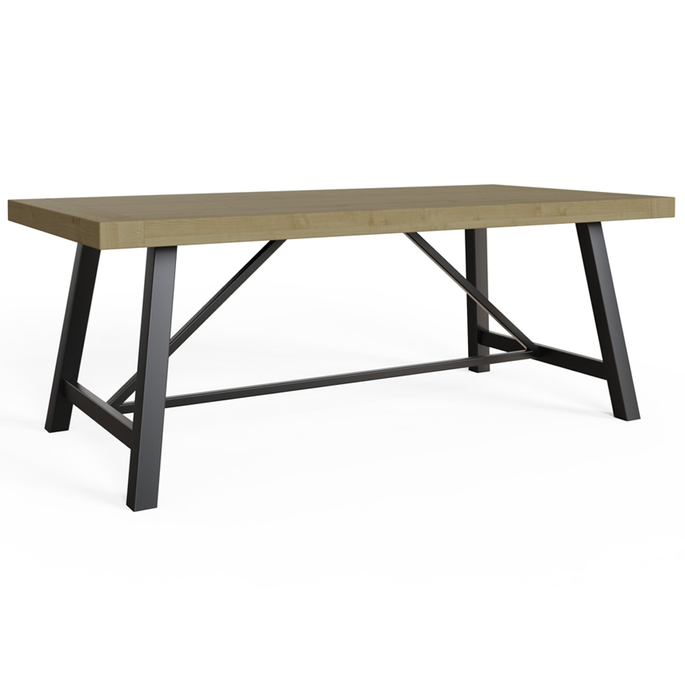 FWStyle Lowry Industrial Dining Table 2m Image 2