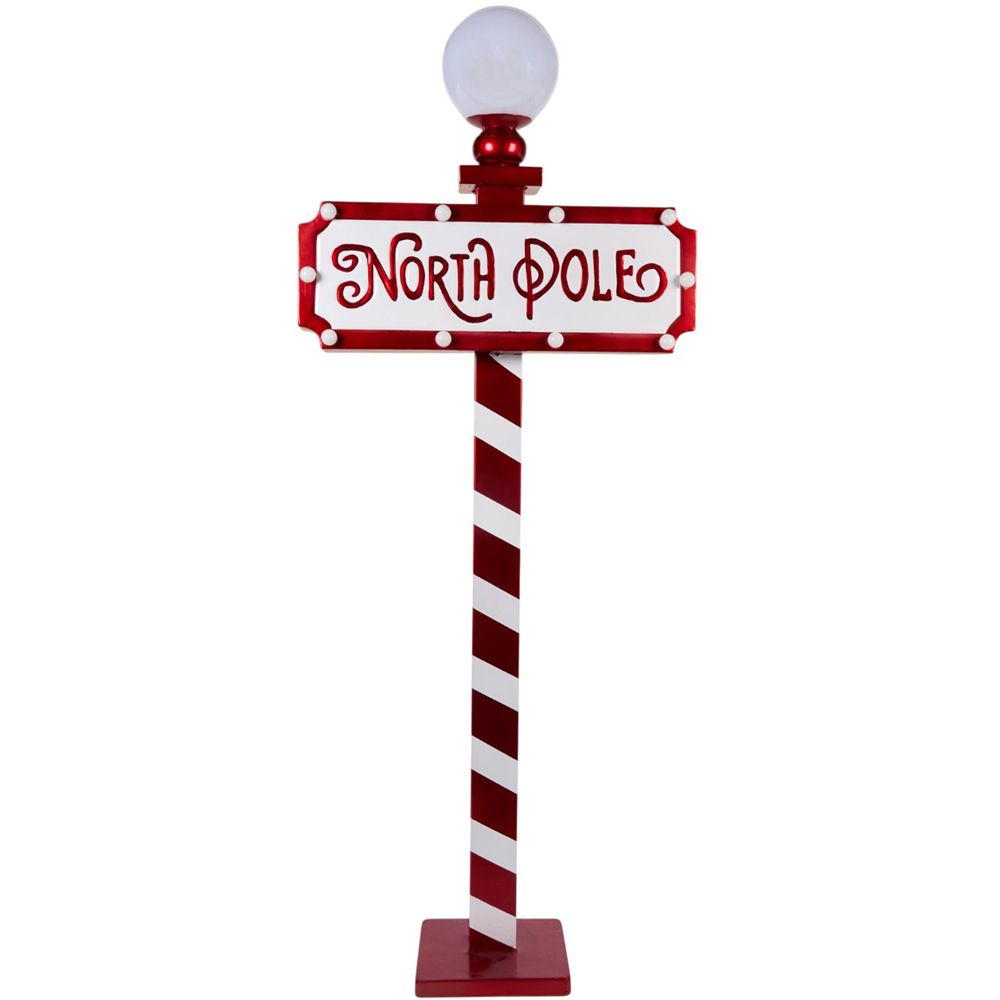 LED Metal North Pole Sign Image 3