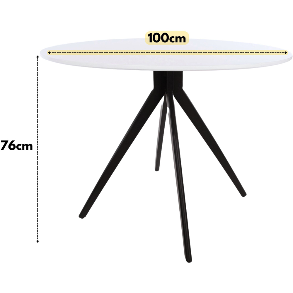 Core Products Aspen Bali 4 Seater Plastic Round Dining Set White and Sage Green Image 5