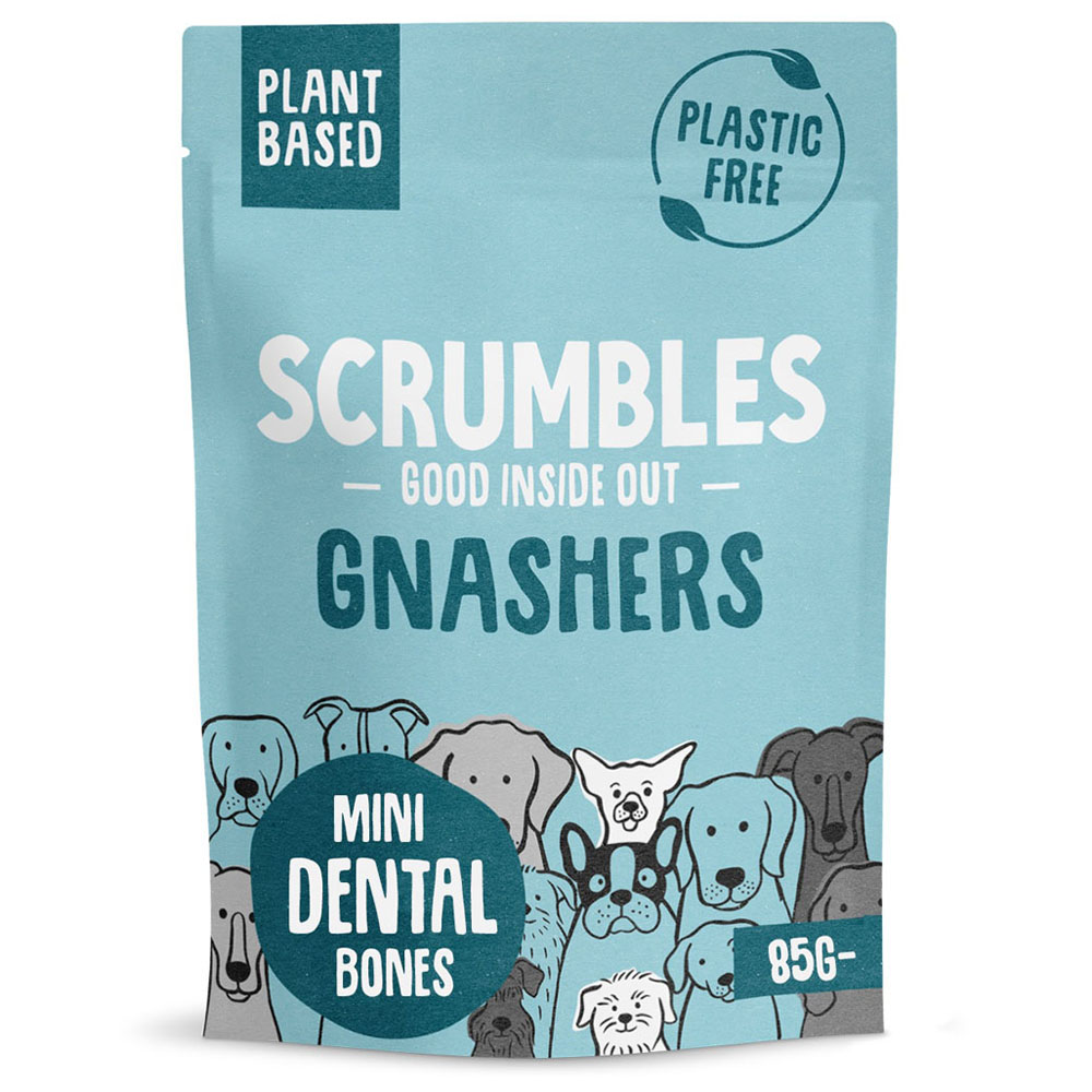 Scrumbles Puppy and Small Dog Gnashers Mini Bones 85g Image 1