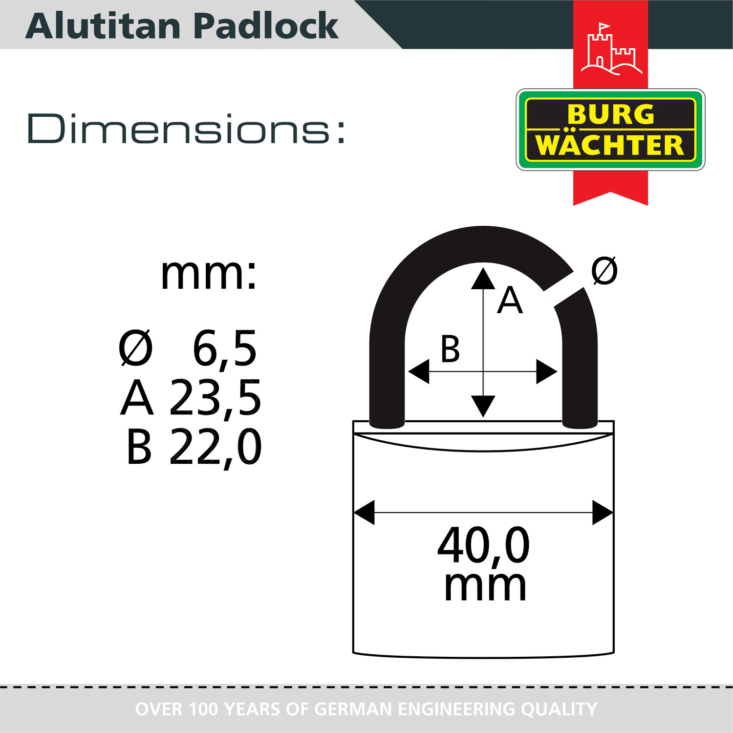 Pack of 2 Alutitan Aluminium Padlocks Silver 40mm Image 6