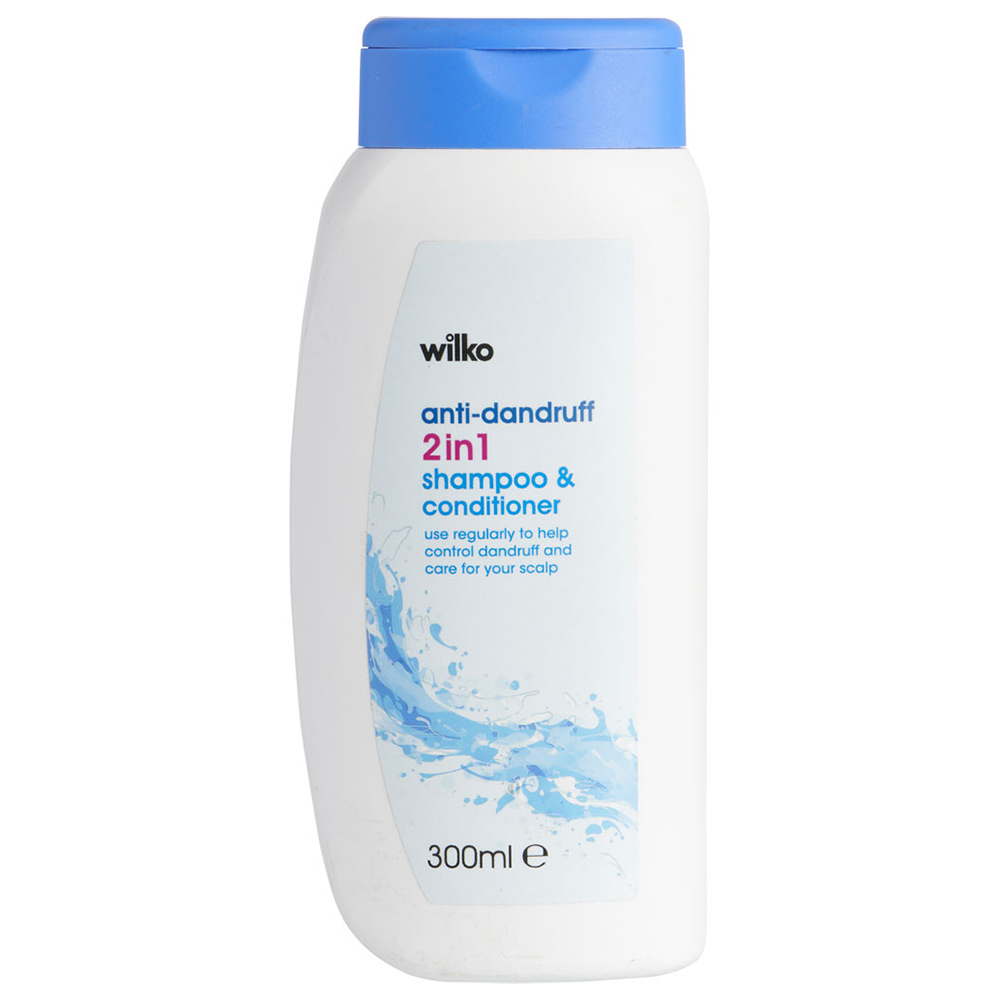 Wilko Anti Dandruff 2 in 1 Shampoo and Conditioner 300ml Image 1