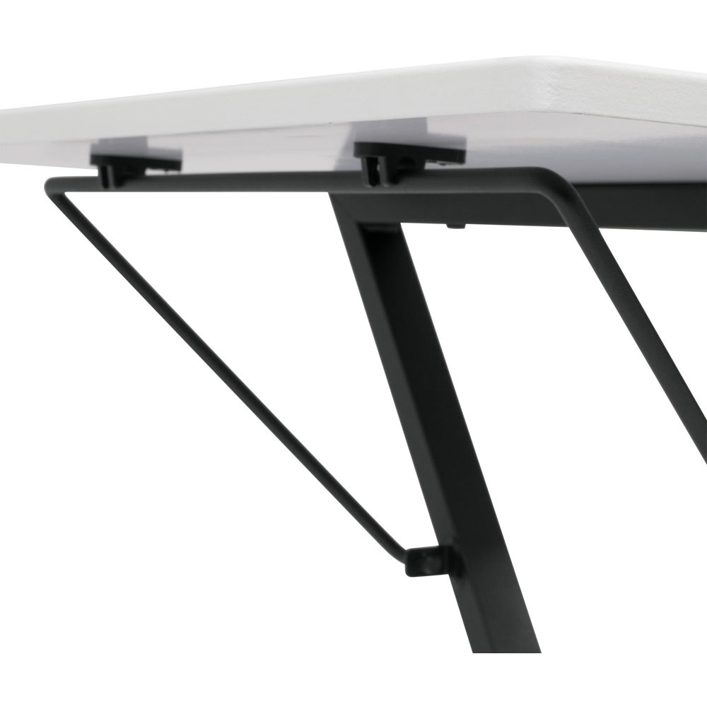 Sewing Online 13298 White and Black Hourglass Sewing Table with Gridded Top Image 4