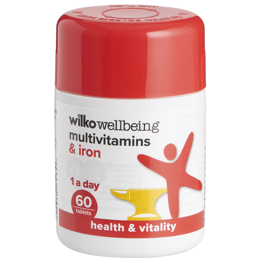 Wilko Multivitamin and Iron Tablets 60 pack Image 1