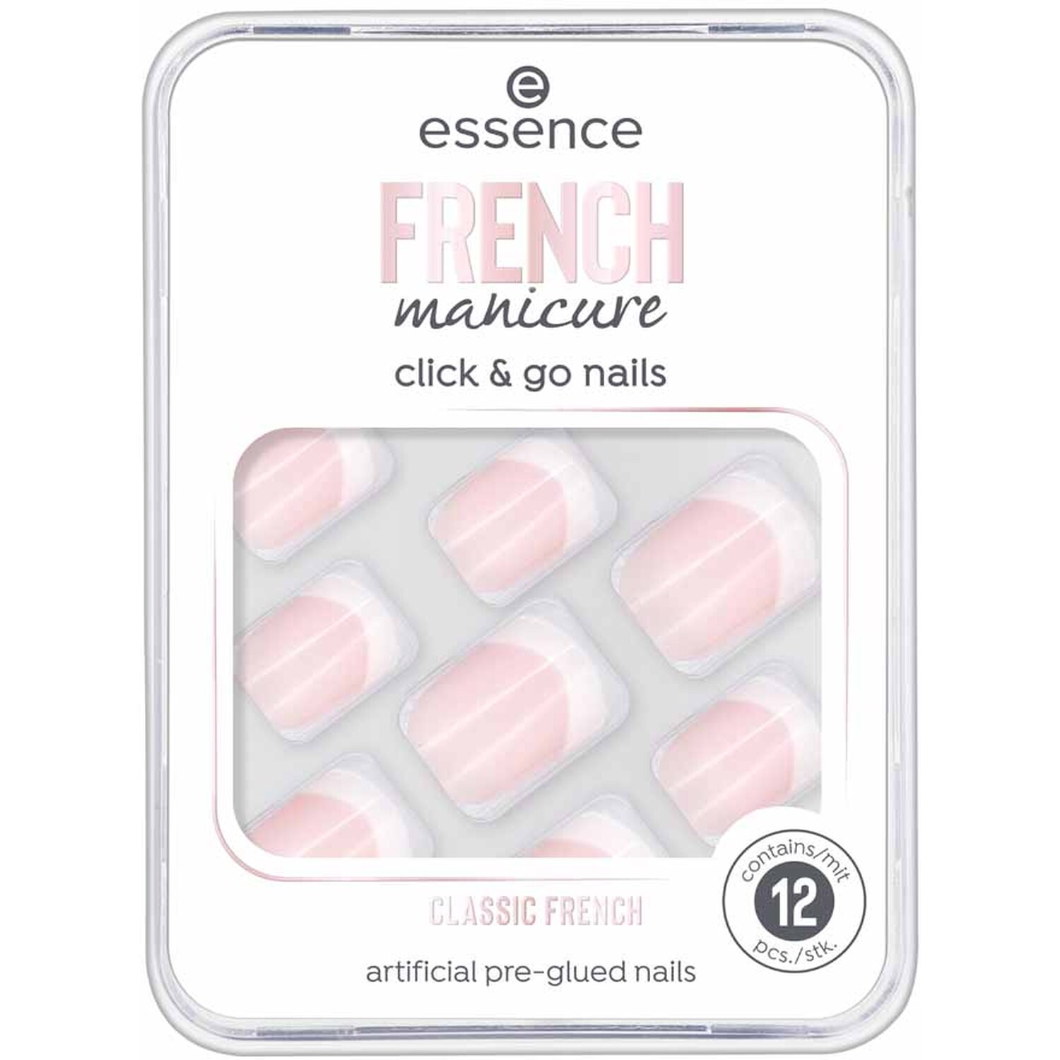 essence French Manicure Nails - Pink / Classic French Image