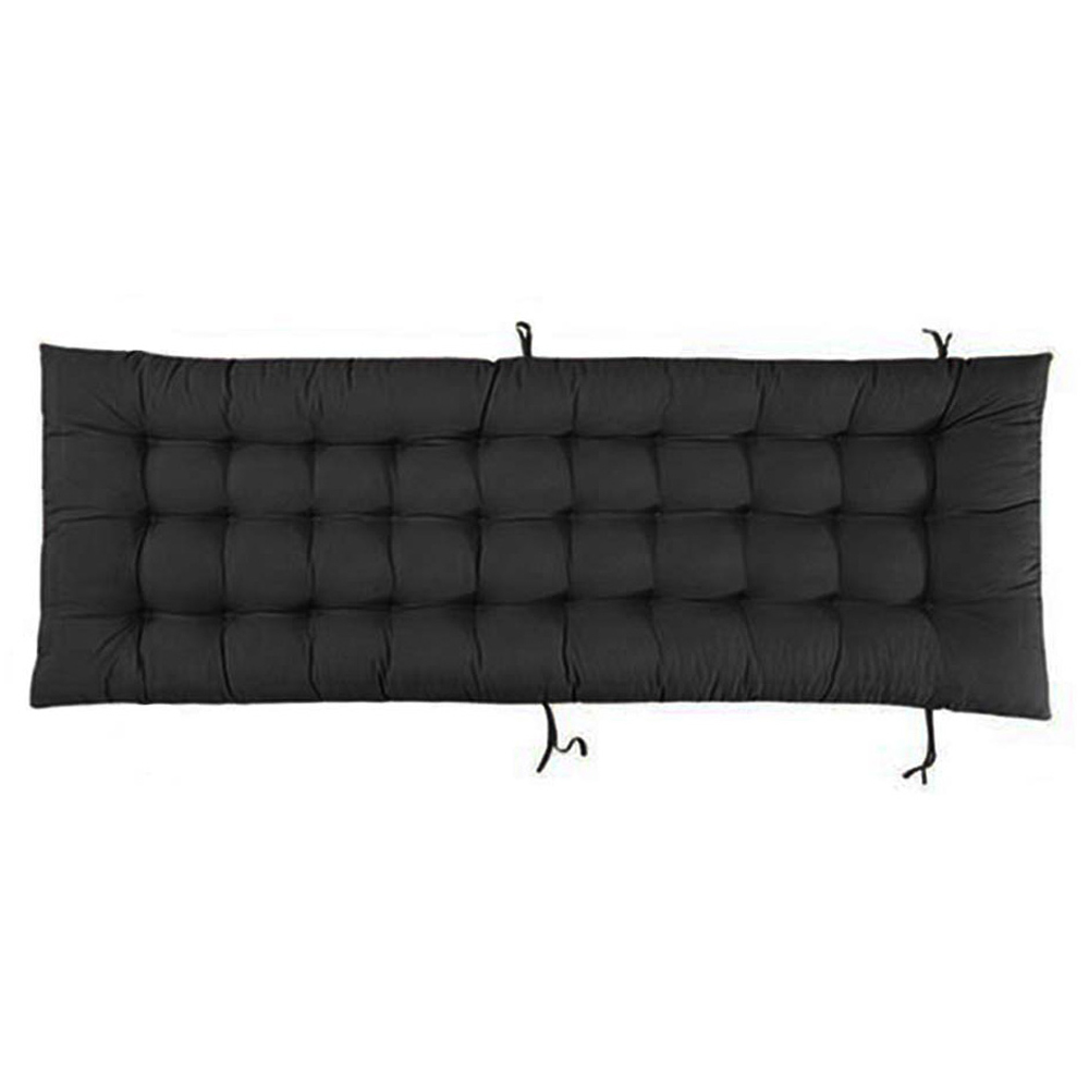 Living and Home Black Sun Lounger Cushion Cover Image 4