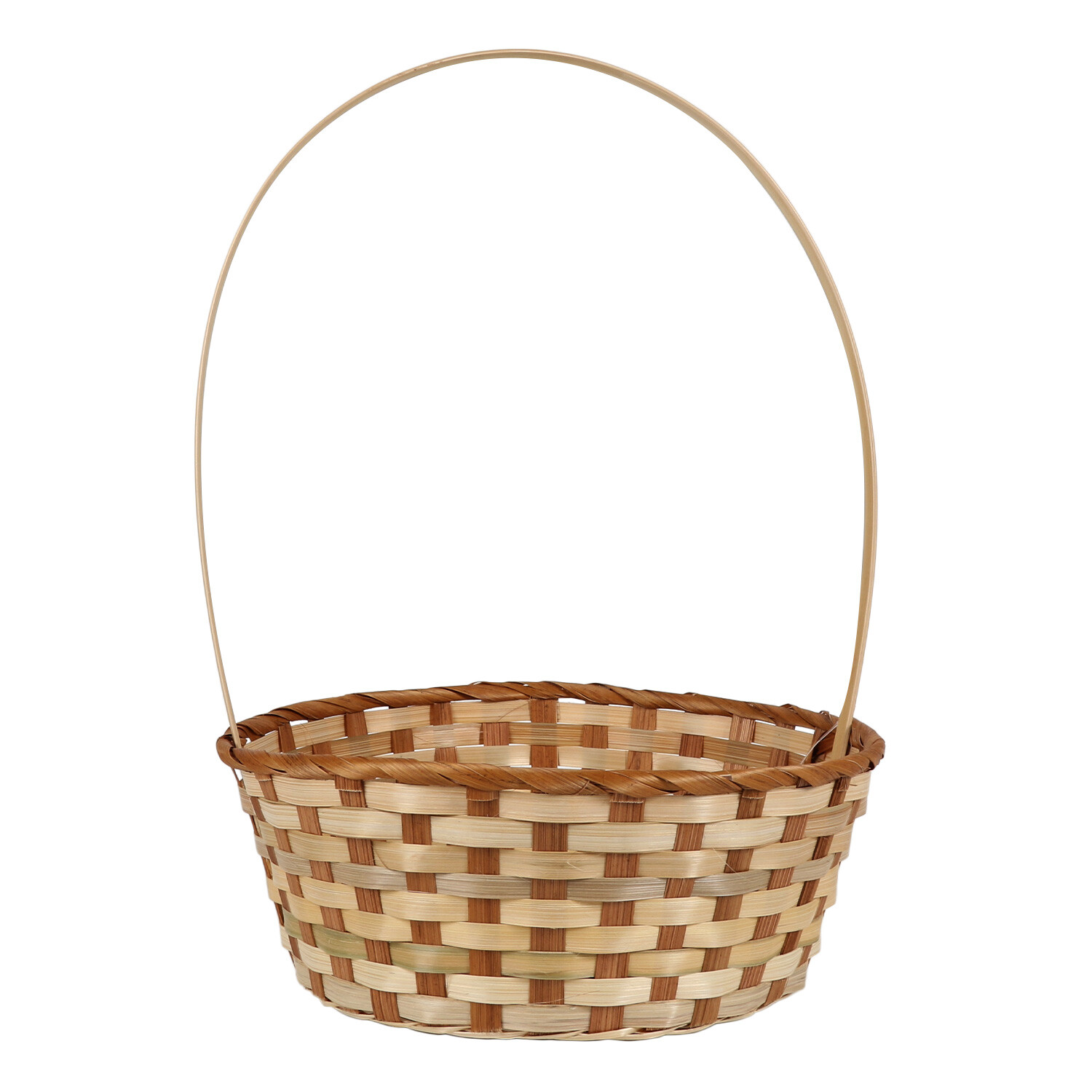 Large Woven Easter Basket - Natural Image 1