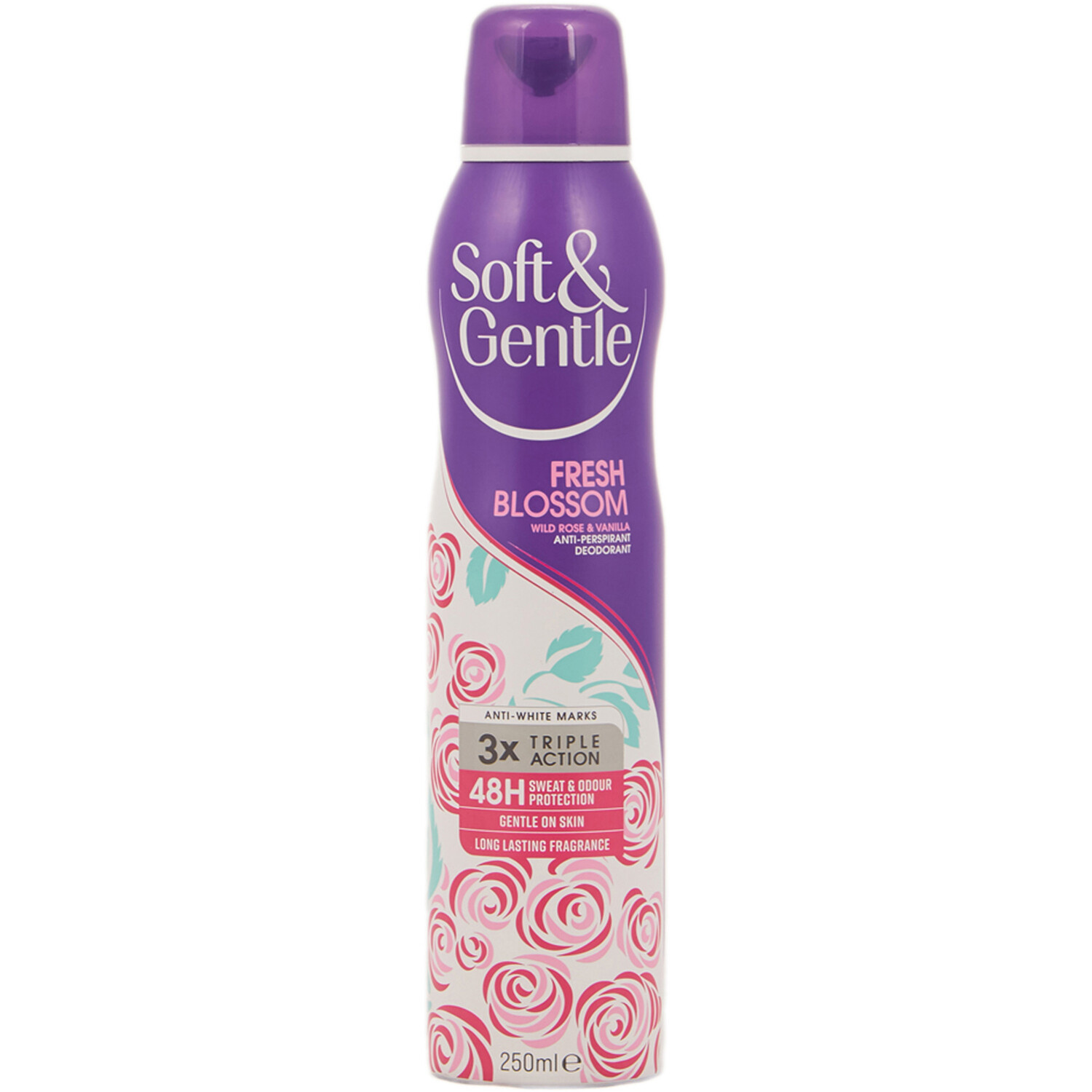 Soft & Gentle Fresh Blossom Anti-Perspirant Deodorant Spray - Purple Image 1