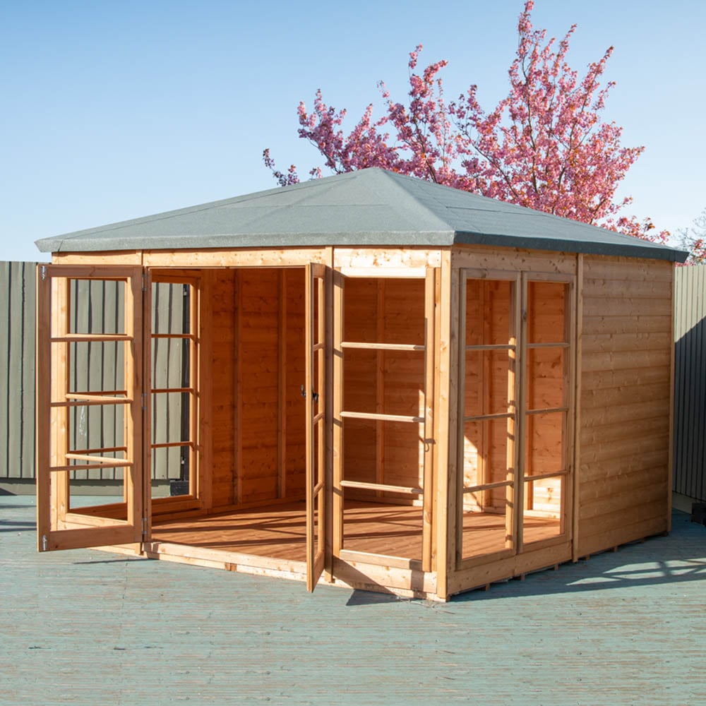Shire Palatina 10 x 10ft Double Door Contemporary Summerhouse Image 4