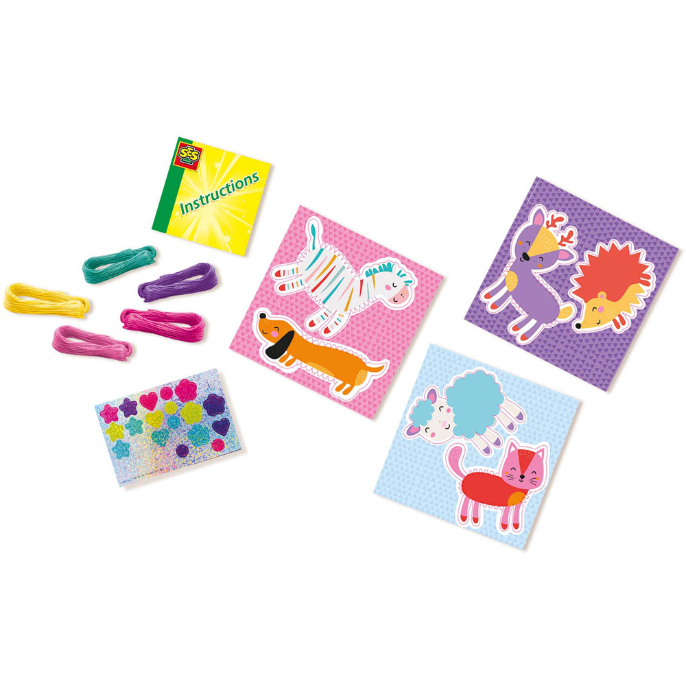 SES Creative Animal Chunky Yarn and Stickers Set Image 2