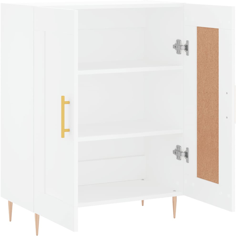 vidaXL 2 Door White Sideboard Image 6