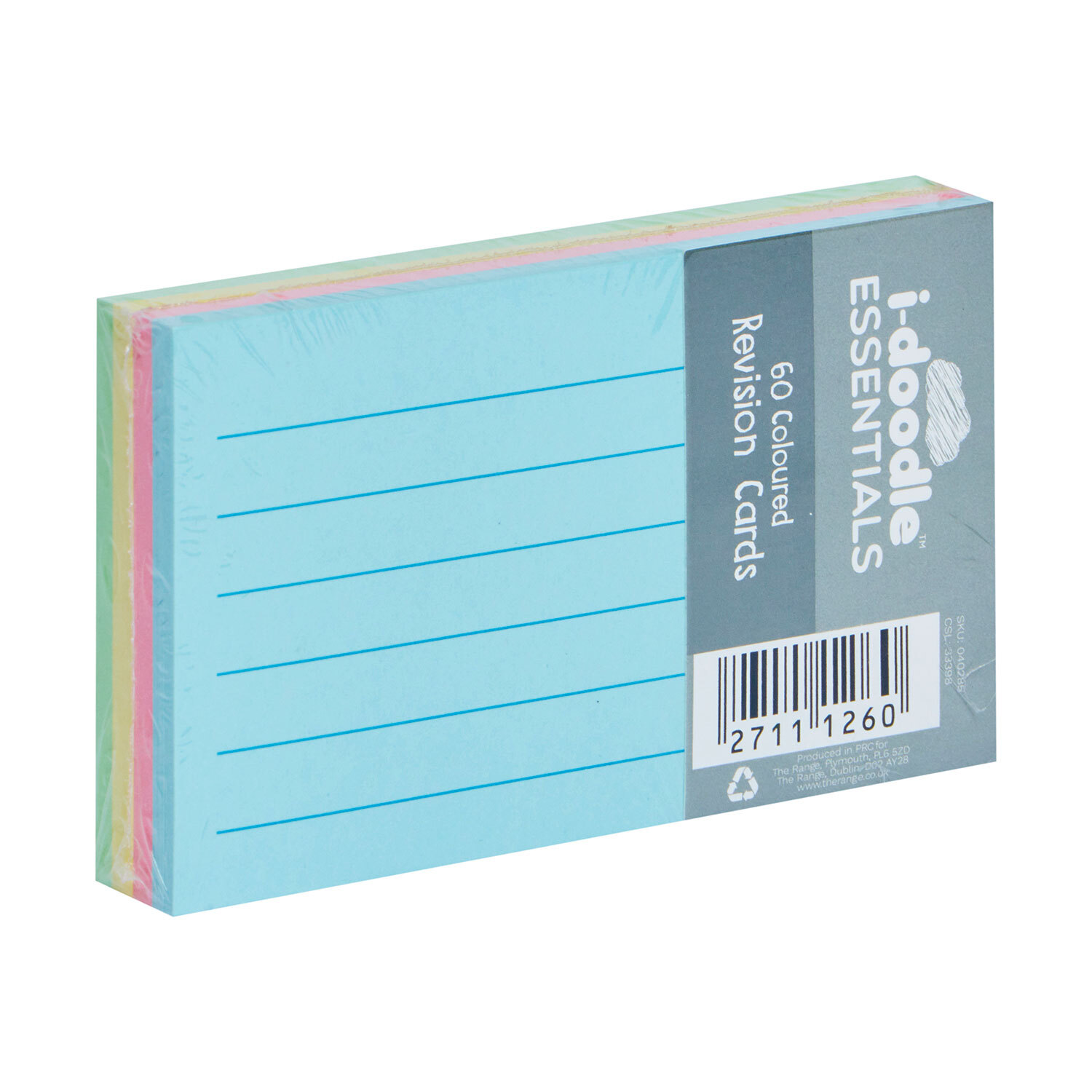 Pack of 60 Revision and Presentation Coloured Cards Image