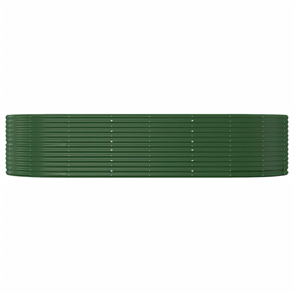 vidaXL Green Galvanised Steel Raised Garden Bed 68 x 140 x 291cm Image 2