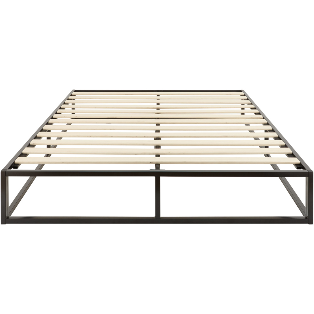 GFW Small Double Black Platform Bed Frame Image 2
