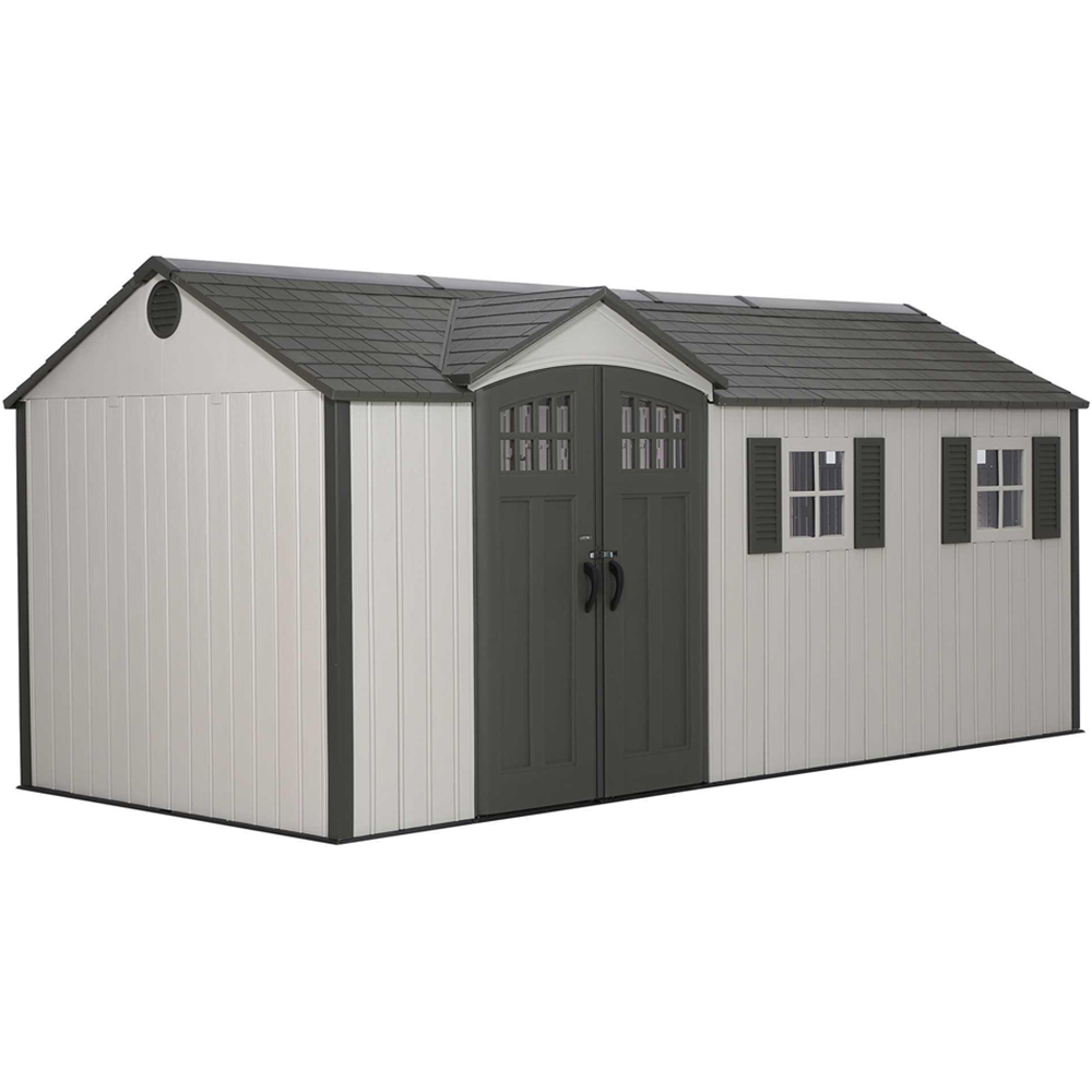 Lifetime Products 17.5 x 8ft Outdoor Storage Shed Image 1