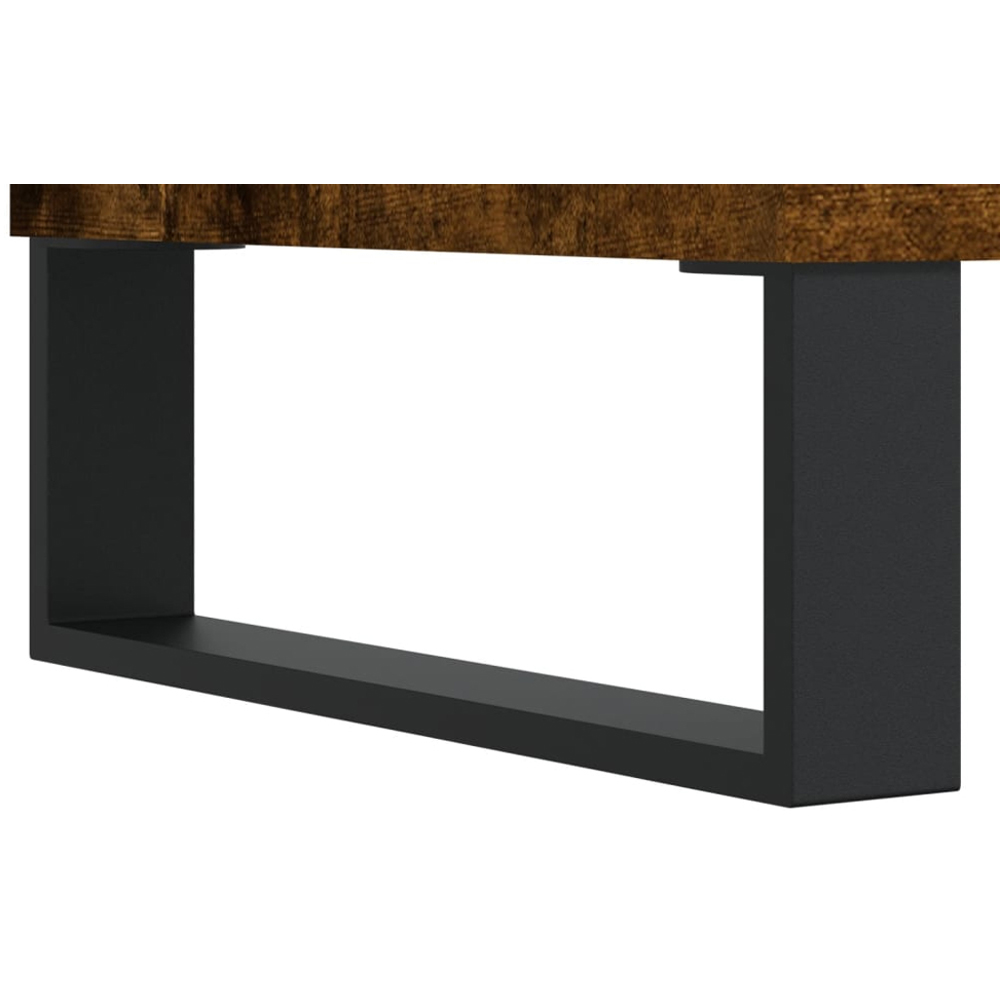 vidaXL 6 Shelf Smoked Oak TV Cabinet Image 7