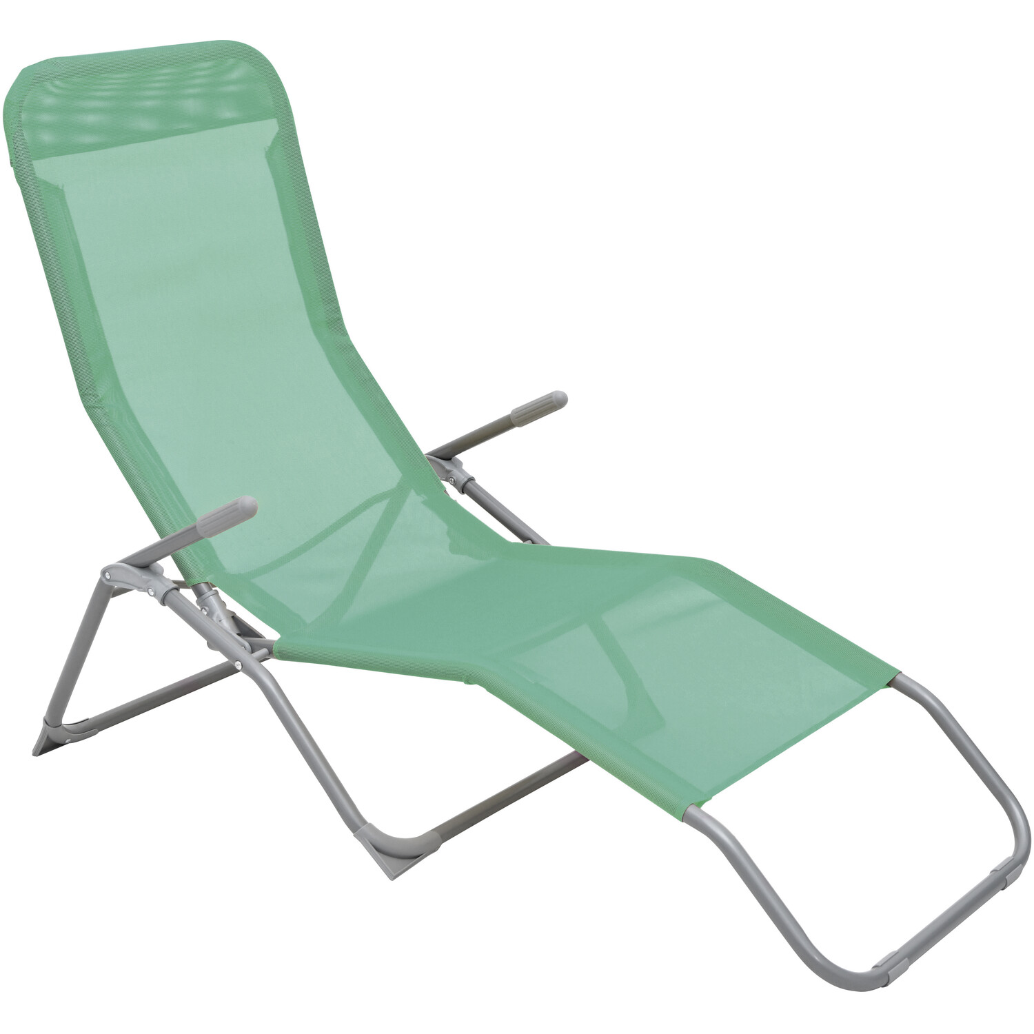 Outdoor Essentials Barcelona Sage Sun Lounger Image 2