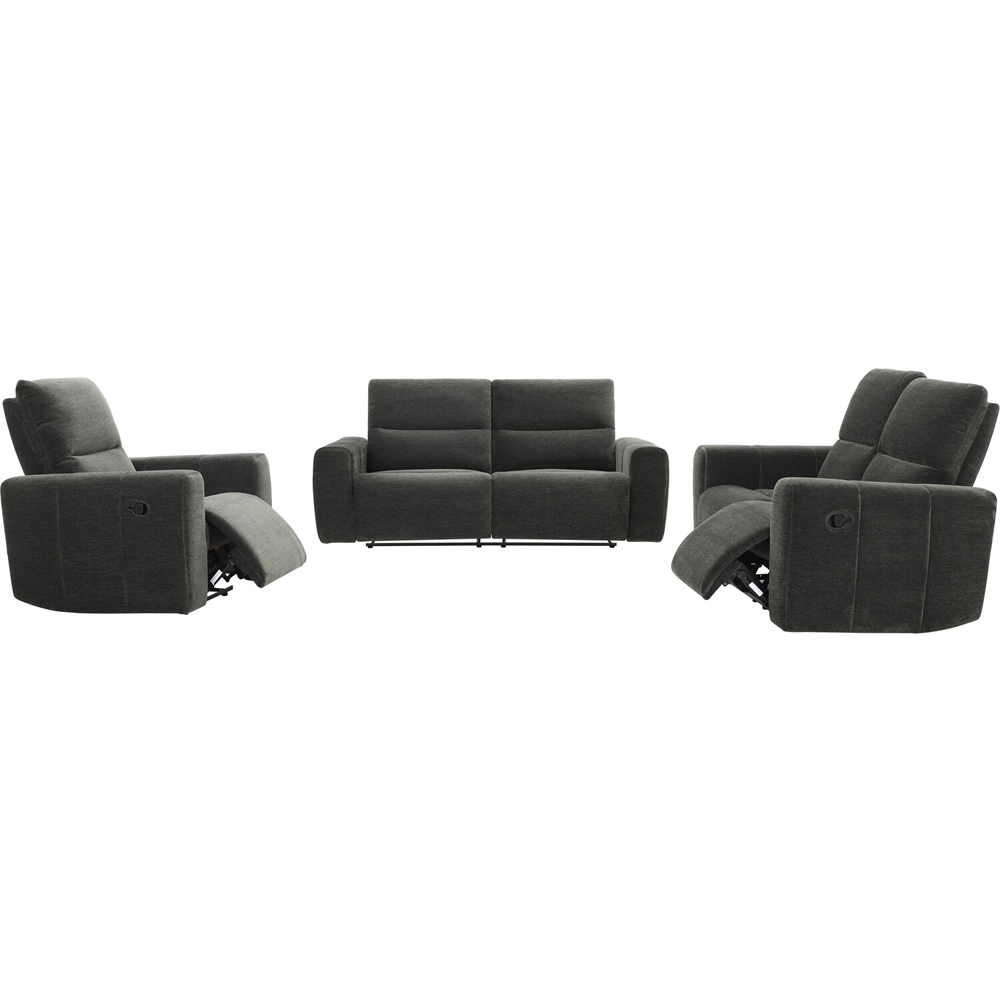 Holborton Manual Recliner Sofa Dark Olive 2 Seater Image 8
