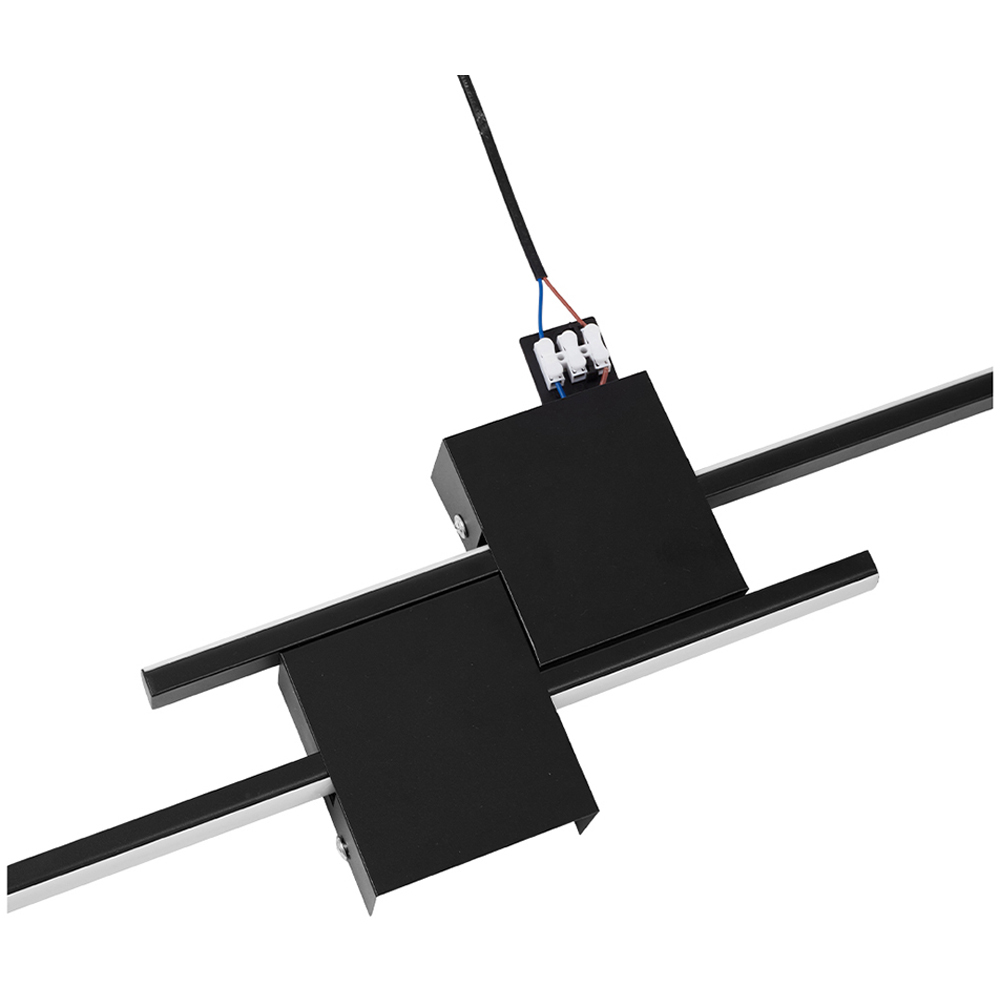 Living and Home Modern Black Aluminium LED Wall Light 18W Image 3