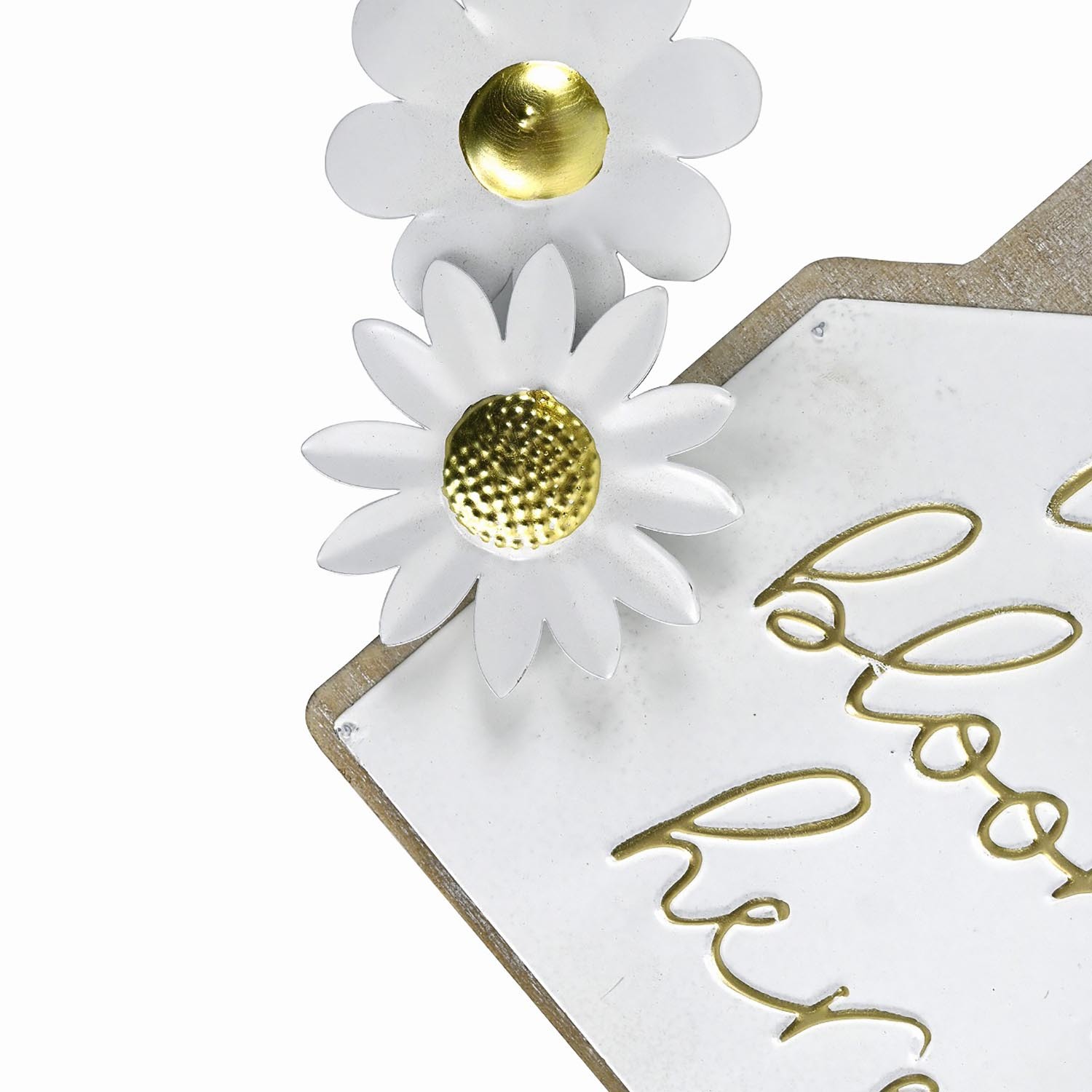 Love Blooms Here Beaded Sign - White Image 3