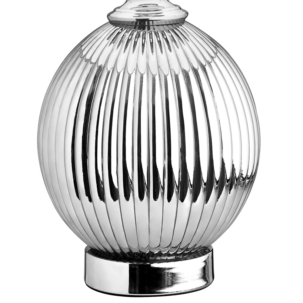 Wilko Ribbed Glass Table Lamp Image 3
