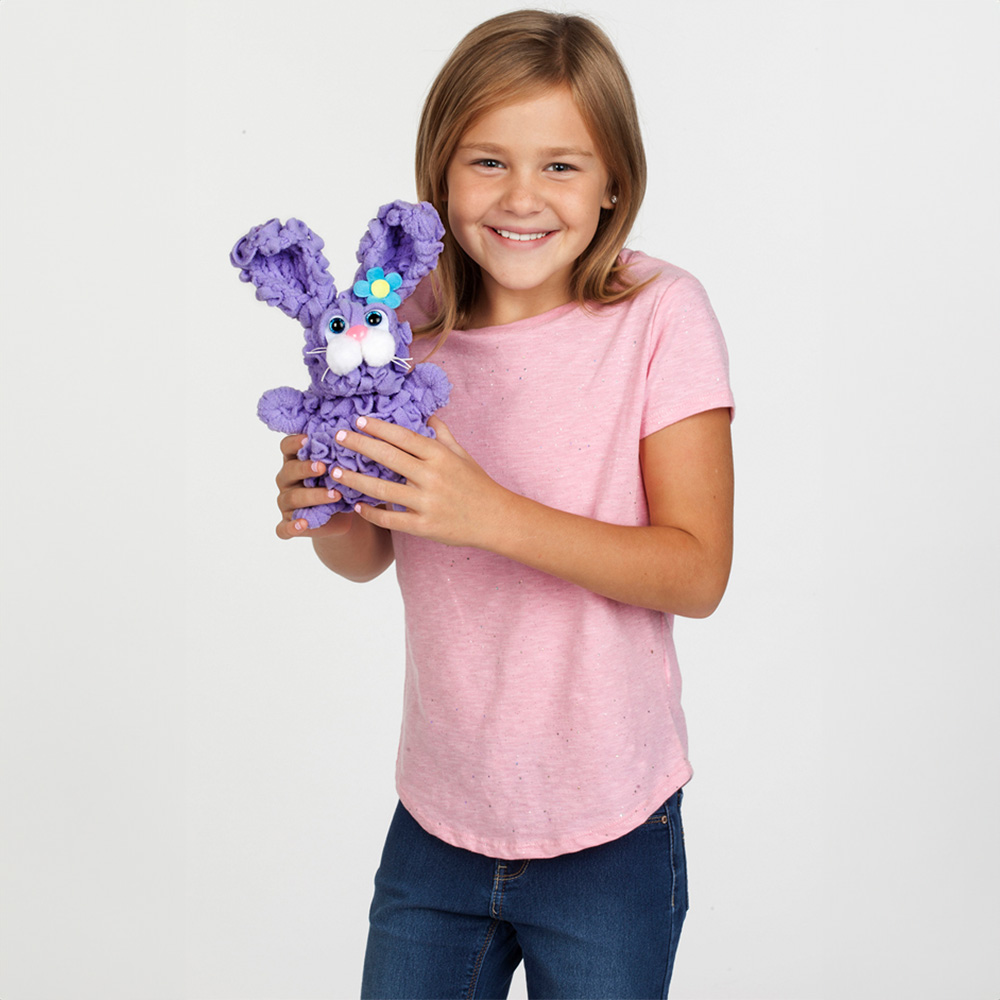 Creativity For Kids Purple Finger Looping Bunny Craft Kit Image 2