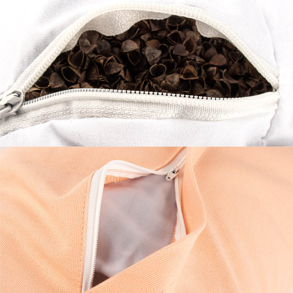 Myga Pink Yoga Buckwheat Support Bolster Pillow Image 2