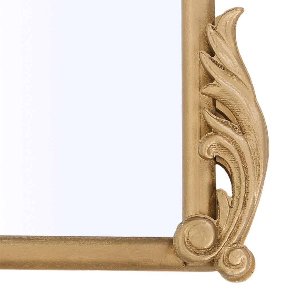Living and Home Gold Arched Vintage Wall Mirror 96 x 66cm Image 7