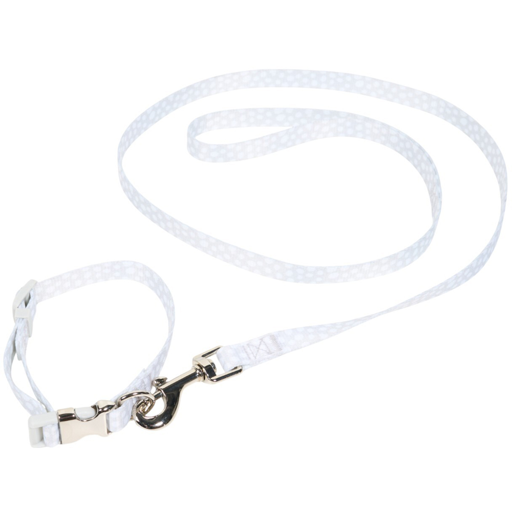 Puppy Collar and Lead Set Grey Image 2
