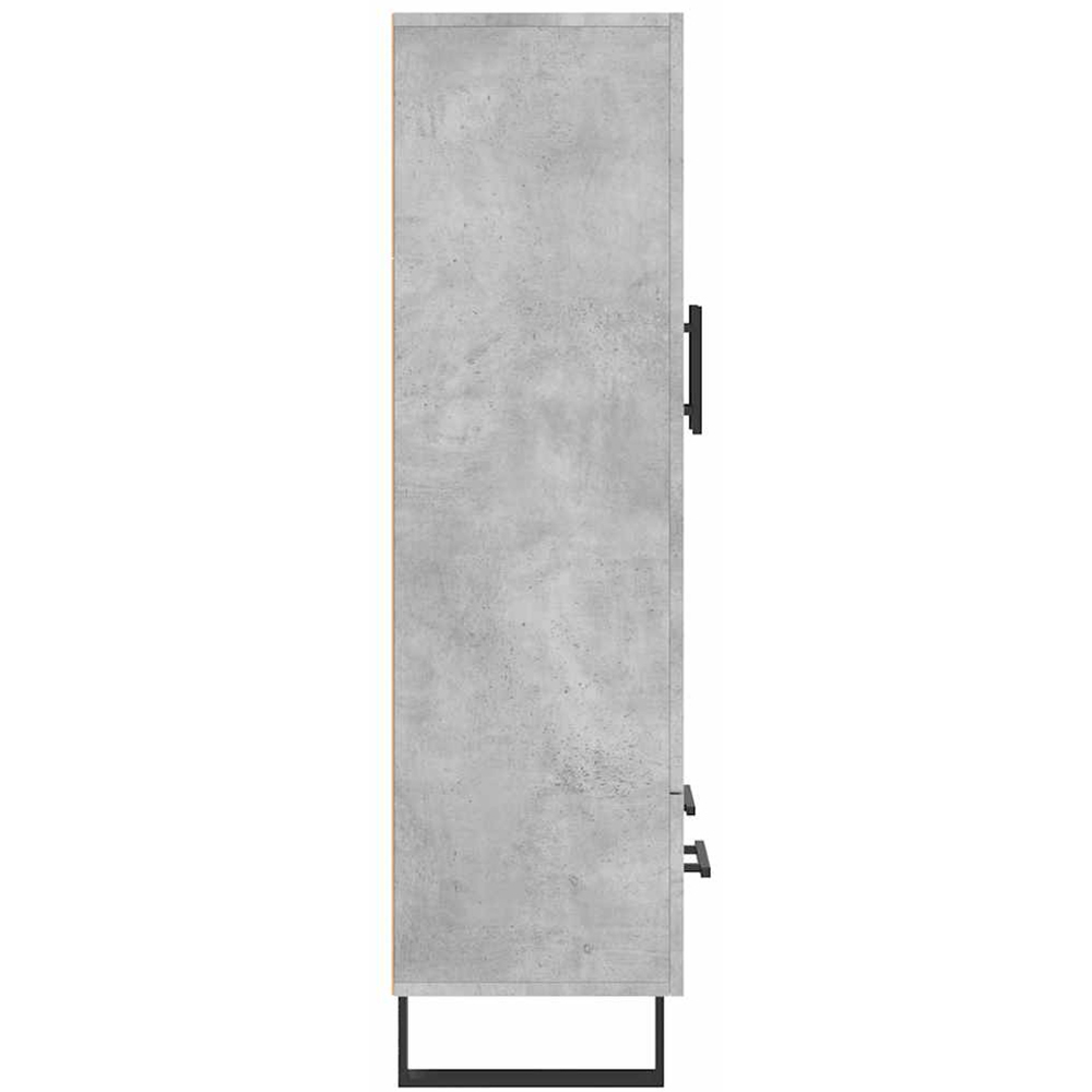 vidaXL 2 Door Single Drawer Concrete Grey Highboard Image 7