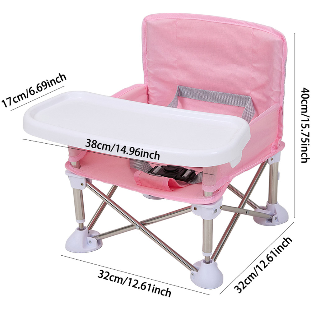 H&O Direct Pink Oxford Cloth Folding High Chair Image 6