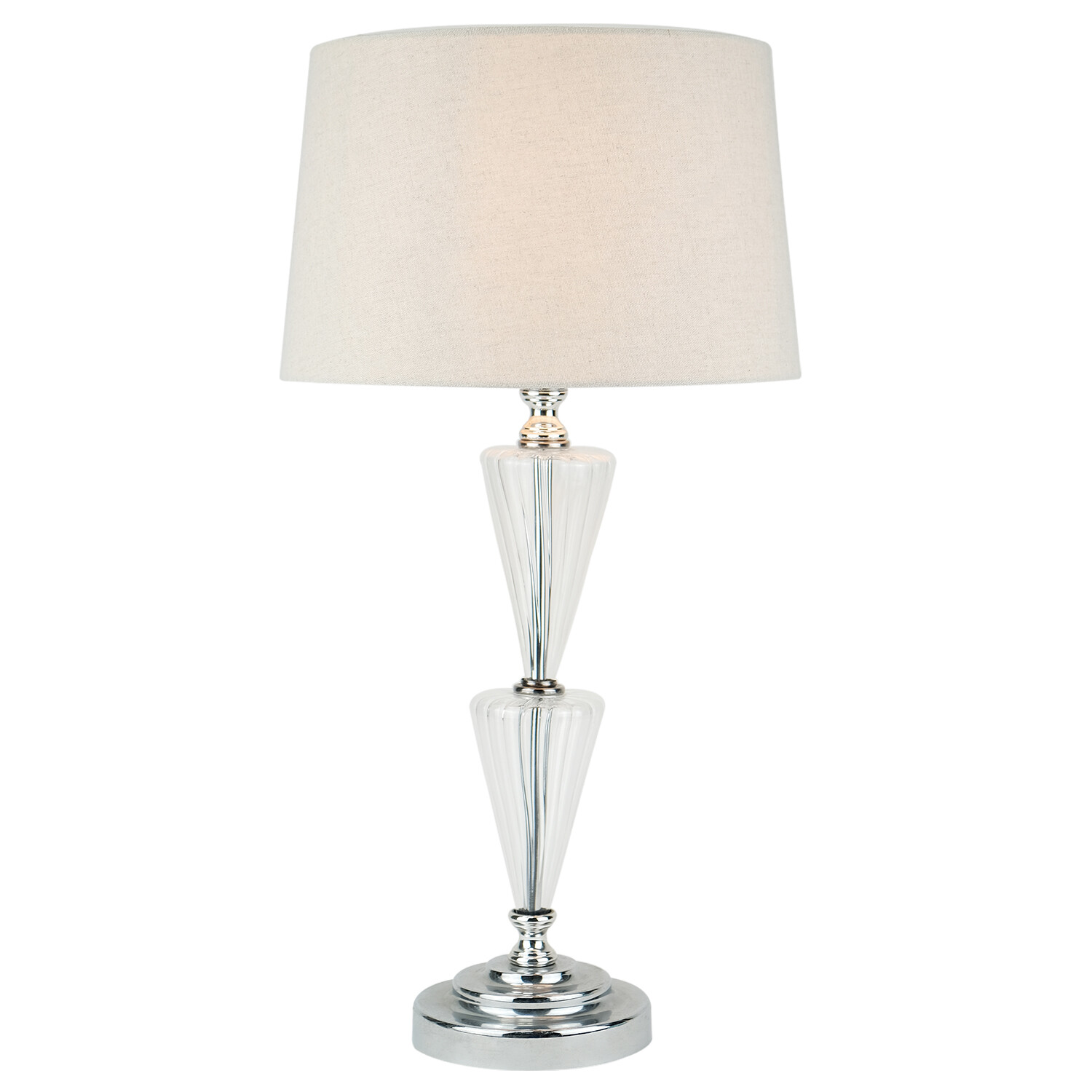 Mylah Table Lamp - Neutral and Silver Image 6