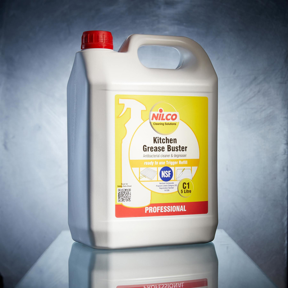 Nilco C1 Heavy Duty Kitchen Grease Buster Degreaser 5L Image 4
