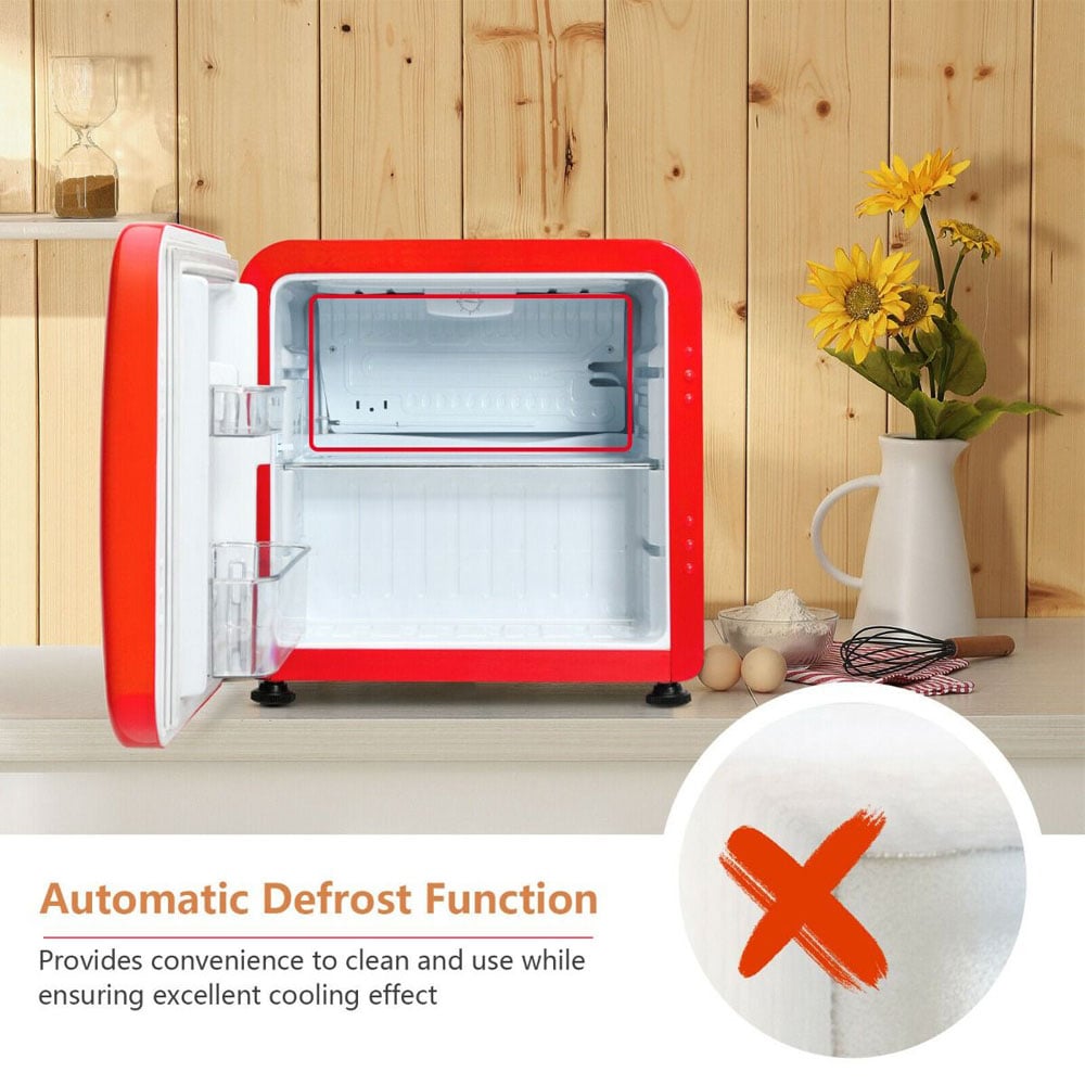 Costway EP24436GB-RE Red 45L Mini Fridge Image 8