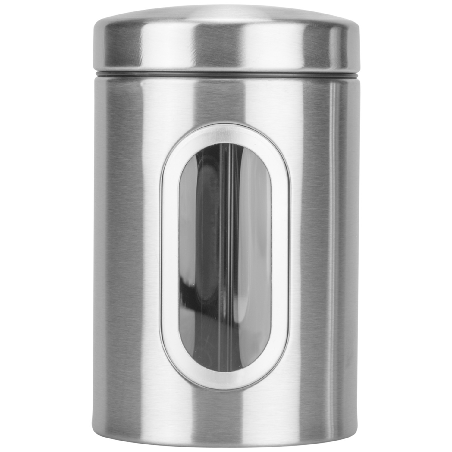 9.5cm Stainless Steel Canister with Window Image