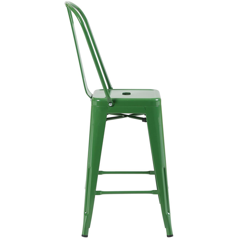 FWStyle Green Gloss Metal Bar Chair 4 Pack Image 3