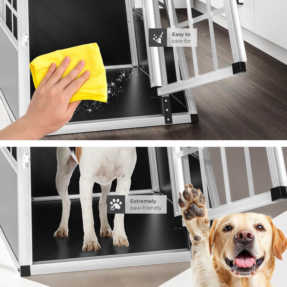 tectake Black Dog Crate 69 x 54cm Image 5