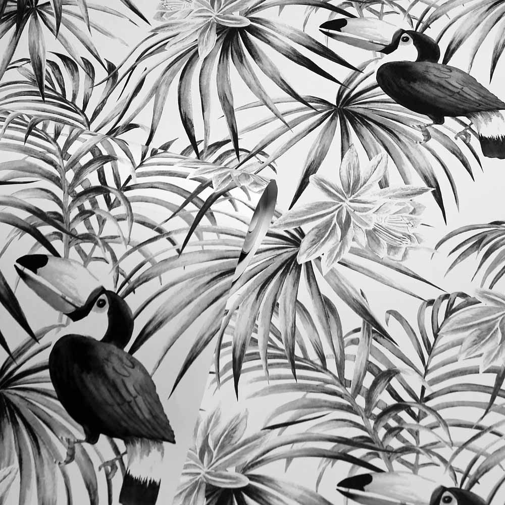 Arthouse Toucan Mono Wallpaper Image 2
