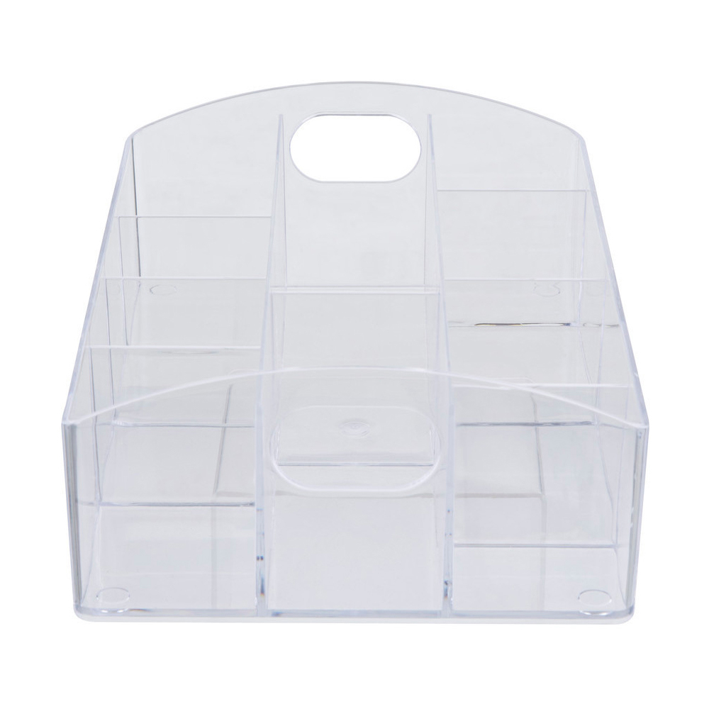Premier Housewares Clear 10 Compartment Cosmetic Organiser Image 5